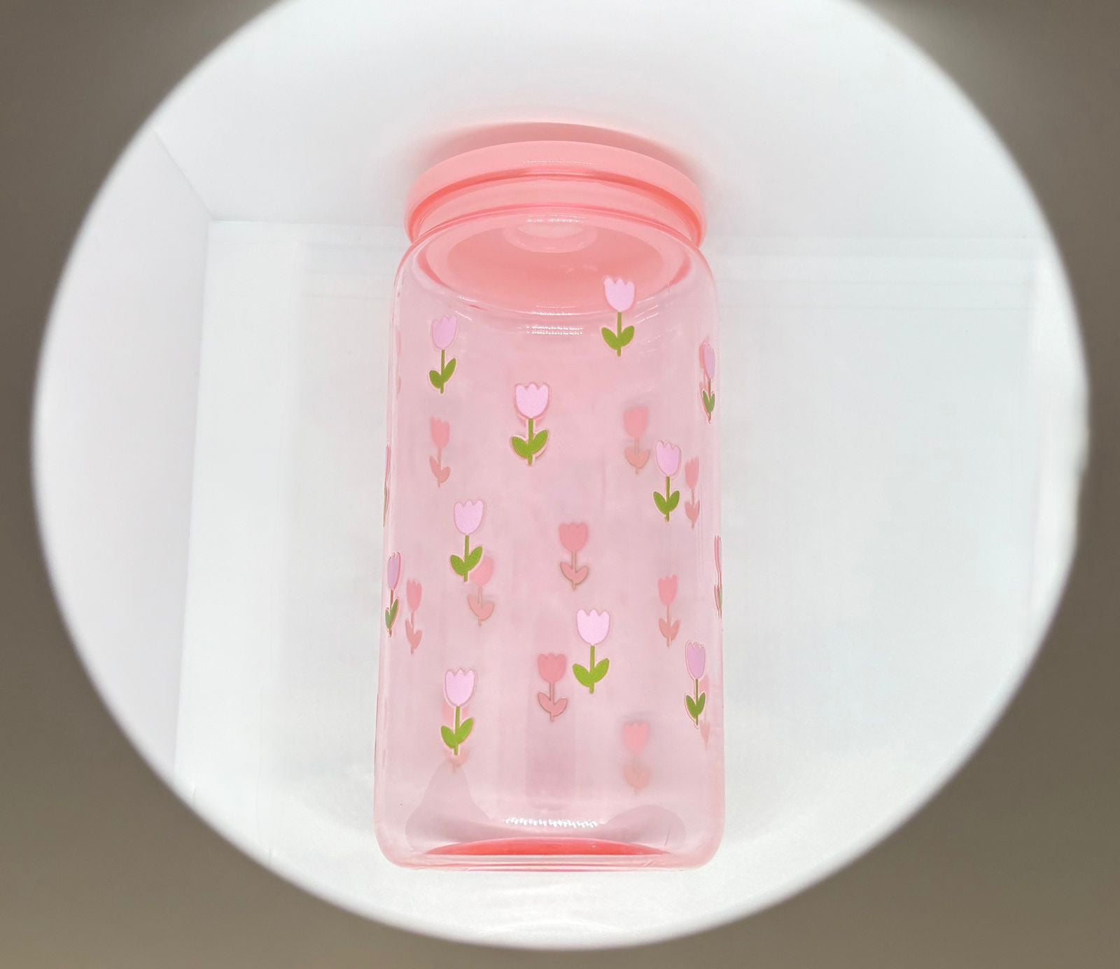Pink Tulip Dreams - Plastic Tumbler